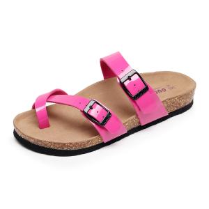 Унисекс шлепанцы Golofi, Розово-красные глянцевые 114