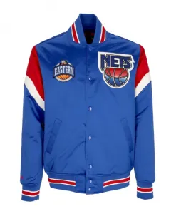 Куртка-Бомбер НБА Нью-Йорк Джетс Mitchell & Ness, синий