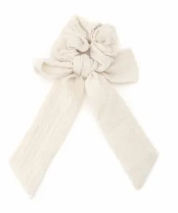 Резинка для волос с рельефной лентой Three Four Time, цвет Off