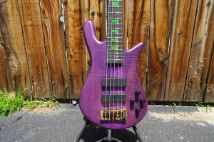 Бас-гитара Spector Skyler Acord Signature Violet Stain с 5 струнами и сумкой для переноски