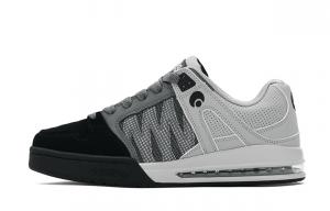 OSIRIS Кроссовки для скейтбординга с низким верхом, амортизацией и износостойкостью, унисекс, серо-черные