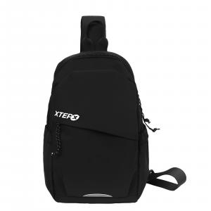 XTEP Оксфордская сумка-слинг унисекс черно-белая, Black