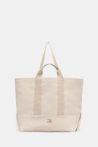 Хлопковая сумка Tommy Jeans, бежевый