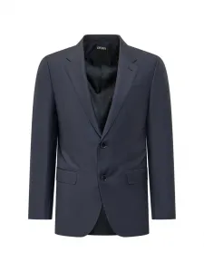 Пиджак на пуговицах Zegna, синий