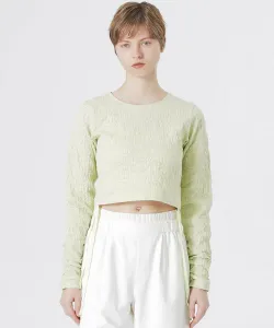 Пуловер с боковыми сборками Loveless, цвет Light Green 3