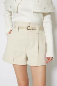 Шорты с поясом и складками Rienda, цвет Ivoy3