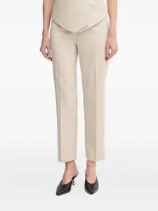 Брюки с запахом спереди и вытачками Sandro Ferrone, нейтральный