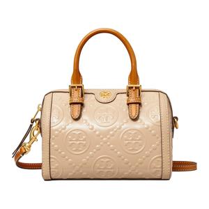 Сумка через плечо T Monogram из кожи, кросс-боди, женская ручная светло-персиковая TORY BURCH