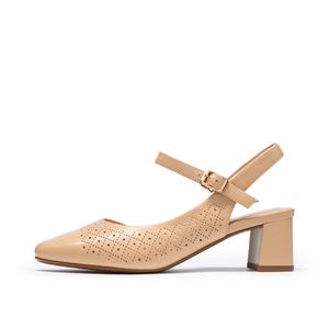 CHRISDIEN DENY Тонкие каблуки на шпильке женские абрикос, цвет Apricot