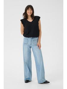 Блузка с короткими рукавами KAciara, классический крой, цвет: черный, глубокий Kaffe