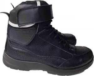 Мотоциклетные ботинки средней высоты, туристические ботинки, ботинки для бездорожья, мотоциклетная обувь для мужчин, мотоциклетные ботинки для женщин, водонепроницаемые, защитные, удобные, для гонок и туризма Leichtrit, Black a