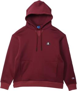 Толстовка с длинными рукавами Champion C3-YS106, эластичная, термобелье, с логотипом, TECH WEAVE(R) TERRY, мужская спортивная, бордовый