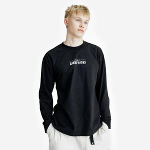 DECATHLON Мужская рубашка с длинными рукавами и графикой — Lifetech, чёрная