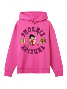 Толстовка Betty Boop Phoenix Arizona 1930 в ярко-розовом цвете F4NT4STIC