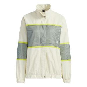 Куртка (WMNS) adidas W Word Wv Jkt Stand Collar Training Woven Sports Jacket Colorblock GM0683