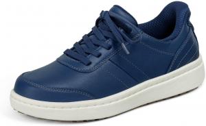 Женские ортопедические вязаные кроссовки Orthofeet Wander без шнурков, темно-синий