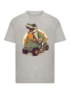 Рубашка F4NT4STIC Monster Truck Cooler Dinosaurier, серый