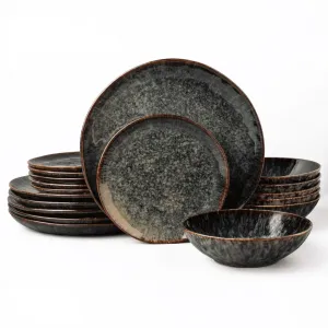 Набор столовых приборов YEZEY на 6 персон, современный минималистичный, можно мыть в посудомоечной машине, желто-зеленый, Kasai yezey