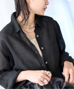 Рубашка Zephyr из льна с двухсторонней сеткой Journal Standard, цвет Black