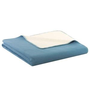 Плед Biederlack Doubleface, 200 см цвет himmelblau/ecru