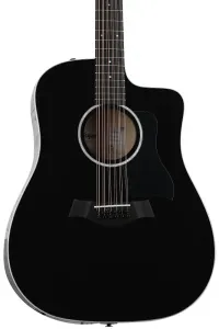 Taylor-guitars Акустико-электрогитара Taylor 250ce Plus с 12 струнами - черная