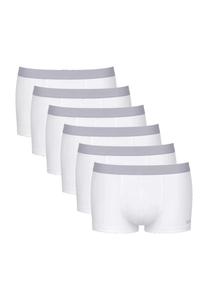 GO ABC 2.0 трусы короткие, 6 шт., пояс на резинке, мужские sloggi, белый