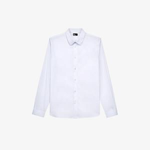 Рубашка приталенного кроя из смесового хлопка The Kooples, цвет whi01