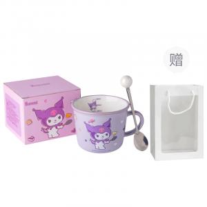 Кружка Sanrio, Kuromi+Spoon Clothing Sets (Shopping Bag Included)
