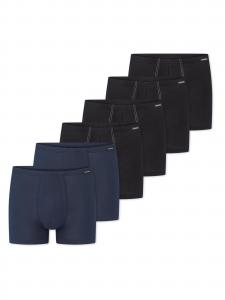 SCHIESSER Боксеры 'Cotton Essentials' в цвете Mottled Black