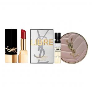 Помада Air Cushion парфюмерный набор пробников для макияжа легко растушевывается сияющий выравнивающий тон кожи набор из 3 штук SAINT LAURENT