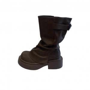 Take the Qin Коричневые женские ботильоны Box, цвет Brown