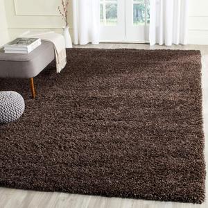 Ковер SAFAVIEH, 290 x 397 см, California Shag Collection, Brown, без линьки и простой в уходе, идеален для помещений с высокой проходимостью в гостиной, спальне (SG151-2727)