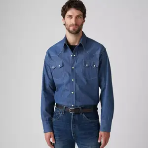 Рубашка Shorthorn Sawtooth в стиле вестерн Levi's, цвет Shorthorn Rigid - Dark Wash