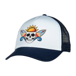 Мужская регулируемая шляпа дальнобойщика из пенопласта с принтом "Колизей" и черепом для серфинга Colosseum, цвет Navy Surf