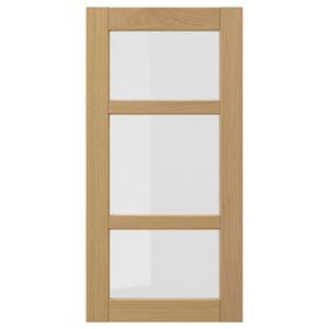 Стеклянная дверь, дуб, 40x80 см IKEA Forsbacka