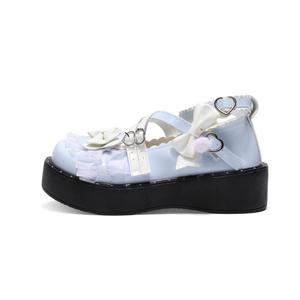 Yang Nianhua Мэри Джейн туфли на каблуке 5 см женские голубые, цвет Blue