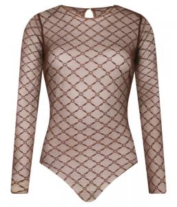 Боди Elisabetta Franchi Slim Fit, коричневый