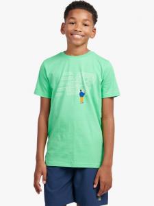 Детская футболка с меловой графикой из хлопка New Balance, Green Apple