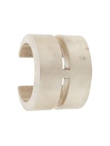 Браслет-кафф Crescent Crevice Parts of Four, серебряный