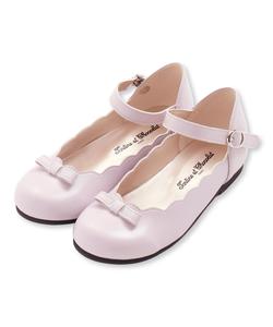 Туфли с волнистым краем и лентами (17-20 см)