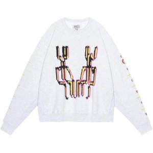 Свитшот с круглым вырезом Scan 8, унисекс Cav Empt, белый