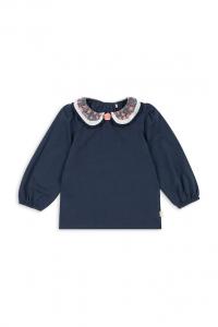 Детская хлопковая блузка PAMI BLOUSE GOTS Konges Sløjd, темно-синий