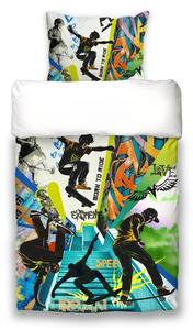 Постельное белье beties 2-Teilig Graffiti Skateboard, хлопковая ткань - 155 х 1 х 220 см