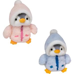 Мягкая игрушка пингвин в милой стеганой куртке, высота 25 см ROUERXIONG