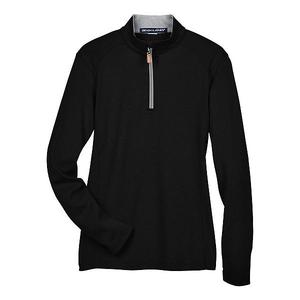 Женская толстовка quarter-zip drytec20 performance Devon & Jones, Black Grey