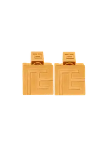 Серьги-кольца 3D PB Balmain, золото