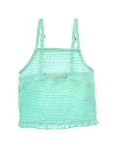 Винтажная Гавана Цветочная Сборчатая Майка Vintage Havana, зеленый