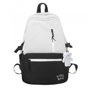 Рюкзак нейлоновый унисекс черный/карамельный/зеленый/темно-синий/белый/желтый/серый BRABOSTON, Ретро зеленый без подвески