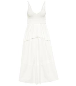 Платье миди Lysandra с декором Altuzarra, Natural White