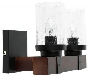 Настенный светильник Easylight CREAG, черный - материал: дерево - металл - 31 x 22 x 26 см